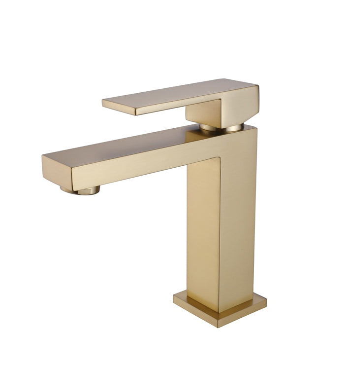 Savoia Brushed Gold Single Lever Vanity Faucet 5.7"x6.7"H - FT831-BG