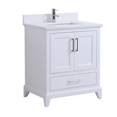 Adele 30", RemyBath Premium Collection Silk White Bathroom Vanity AD2530SW