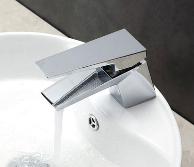 Laguna Single Lever Chrome Vanity Faucet 7.9"x5"H #FT13CH
