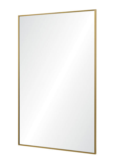Don 24"x36", Brushed Gold Metal Frame Mirror