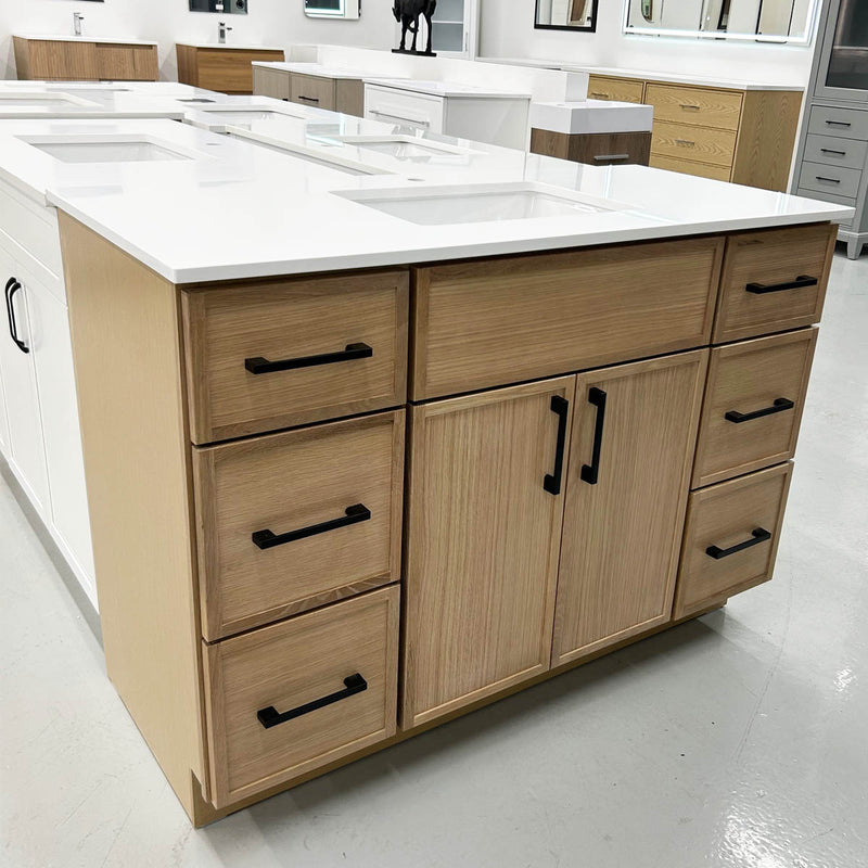 Faro 48" bathroom Vanity in natural oak