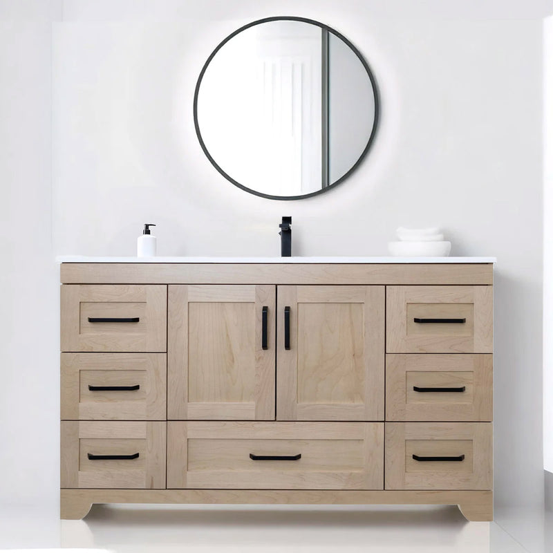 Hilton 54", Solid Wood Premium Collection Bathroom Vanity - HT1054-BS