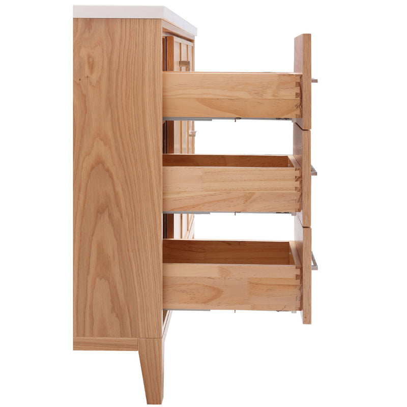 London 48", Distressed Light Oak Premium Collection Bathroom Vanity - LD3048