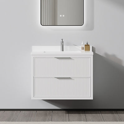 Monaco 30", Silk White Wall Mount Premium Collection Bathroom Vanity - MC2730-SW