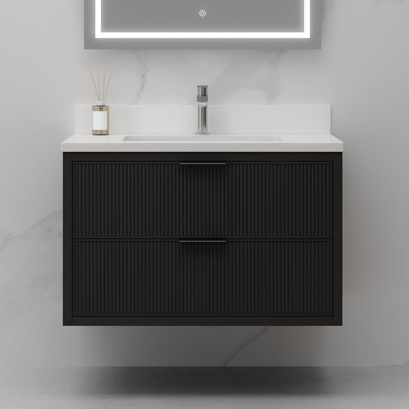 Monaco 36", Wall Mount Bathroom Vanity - MC2736