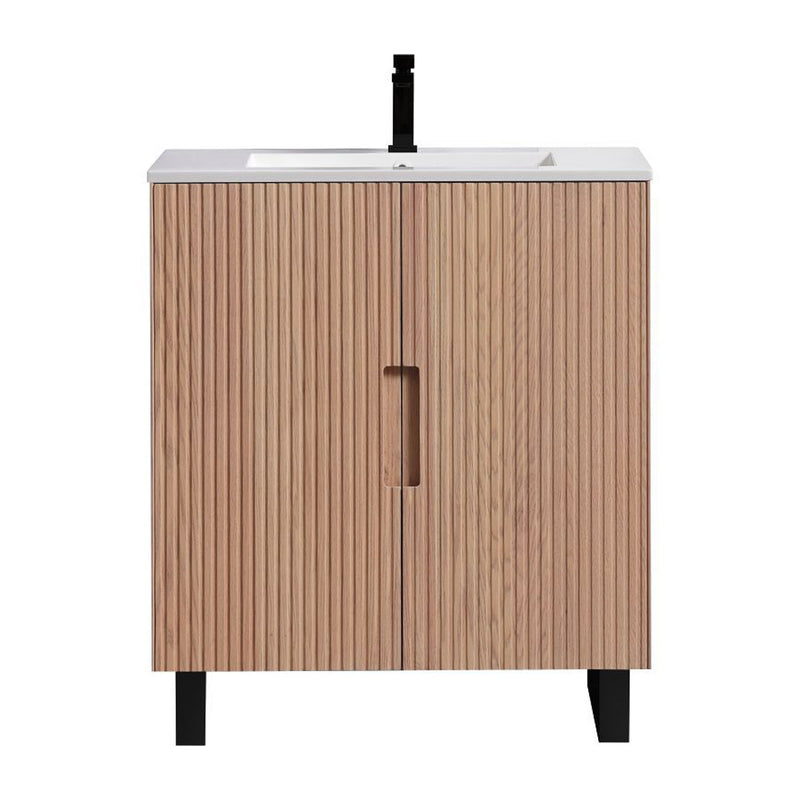 Madison 32", Fluted Bathroom Vanity - MD1532