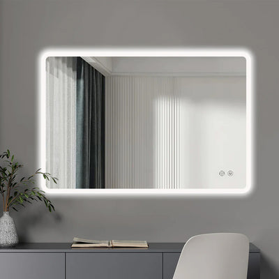 48" Mylo, Frameless LED Bathroom Mirror with 3 Light Colour, Dimmable and Anti-Fog - MFLED48