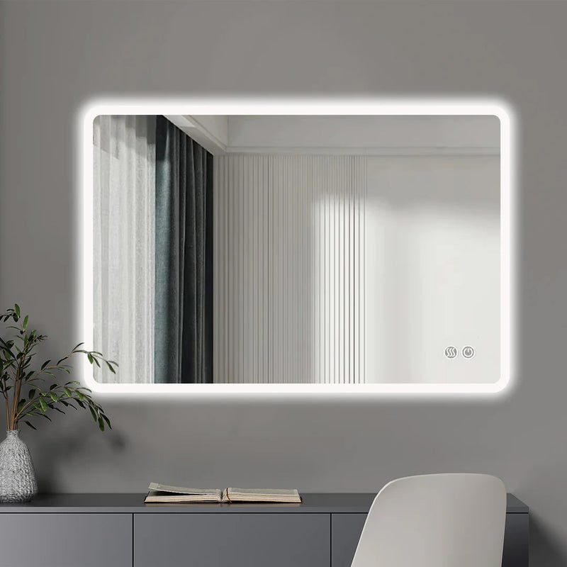 48" Mylo, Frameless LED Bathroom Mirror with 3 Light Colour, Dimmable and Anti-Fog - MFLED48