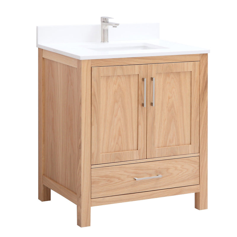Elle 30", Distressed Light Oak Remy Bath Premium Collection Bathroom Vanity - ML1830-LO