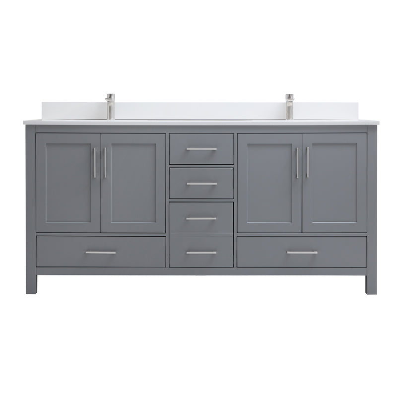 Elle 72", Premium Double Sink Bathroom Vanity - ML1872D