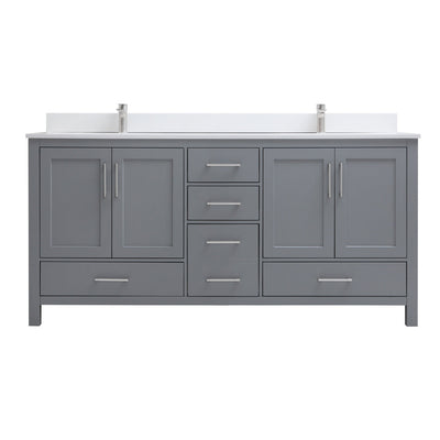 grey double sink bathroom vanity