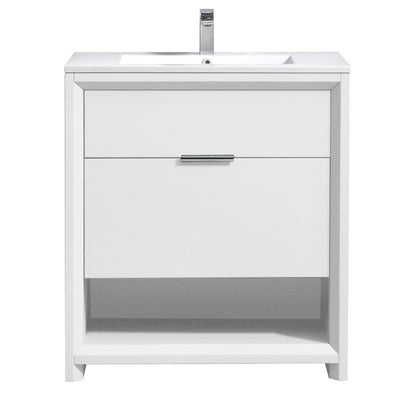 Nadia 32", Gloss White Bathroom Vanity ND7032-GW