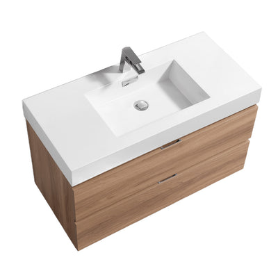 36" Drake harvest oak  wall mounted bathroom vanity