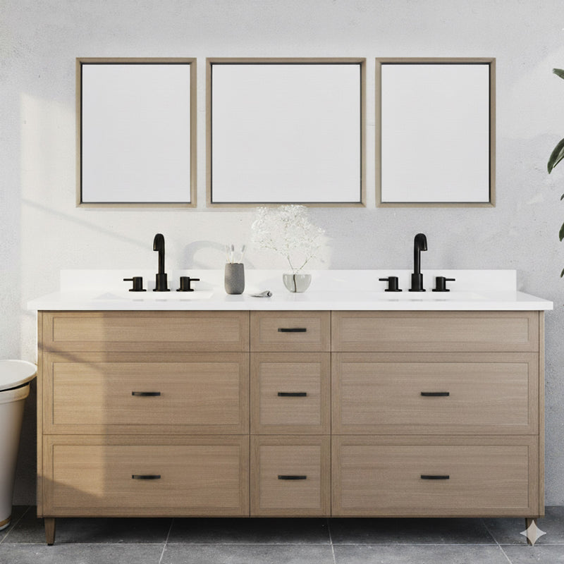 Winston 72", Premium Collection Double Sink Bathroom Vanity WT9872D