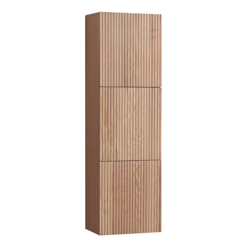 Alto bathroom Linen Side Cabinet in American Oak