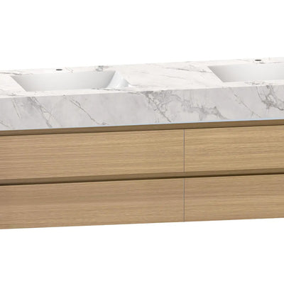 Finley 72", Double Sink Wall Mount Bathroom Vanity - VA1872D