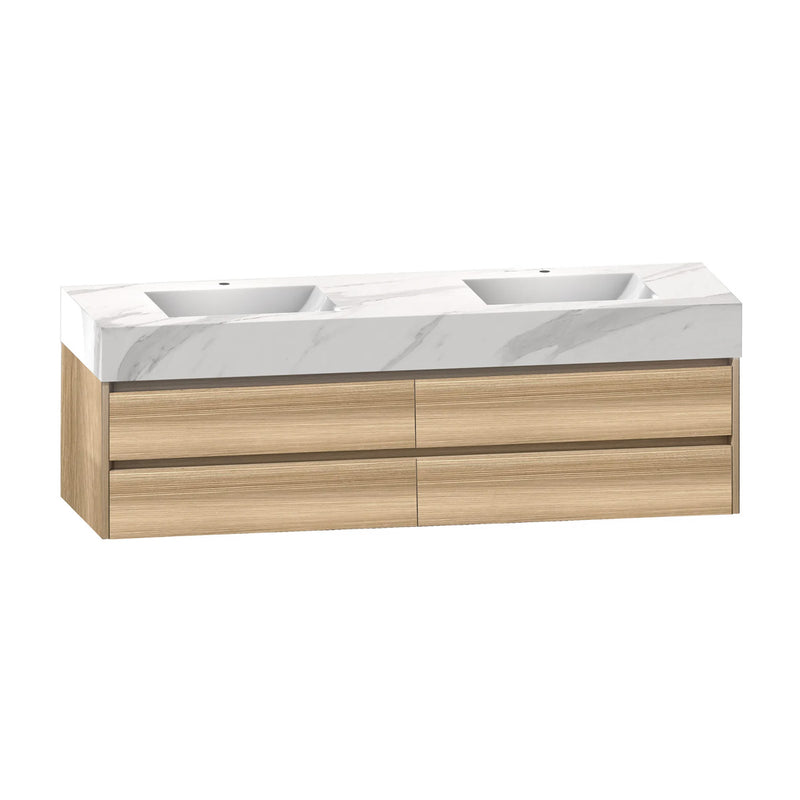 Finley 72", Double Sink Wall Mount Bathroom Vanity - VA1872D