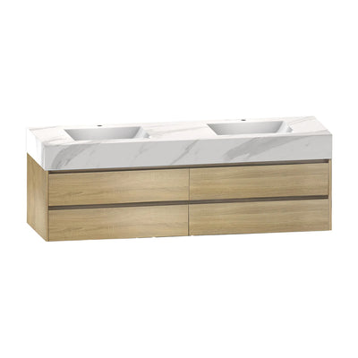 Finley 72", Double Sink Wall Mount Bathroom Vanity - VA1872D