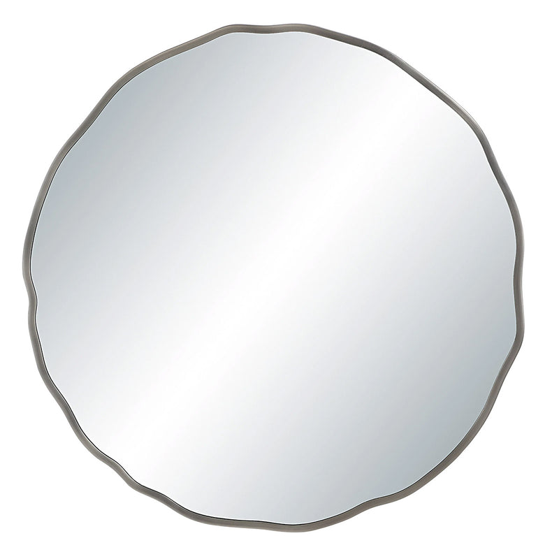 Cero 30", Round Brushed Nickel Mirror  - TM821735