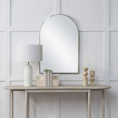 Ceiba 24"x36"H, Chrome Arch Mirror- TM924693