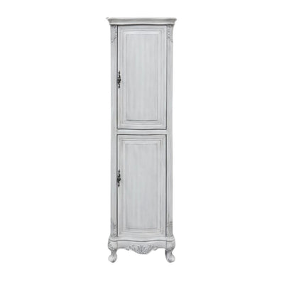 Antique Grey Linen Cabinet  21"x73"H