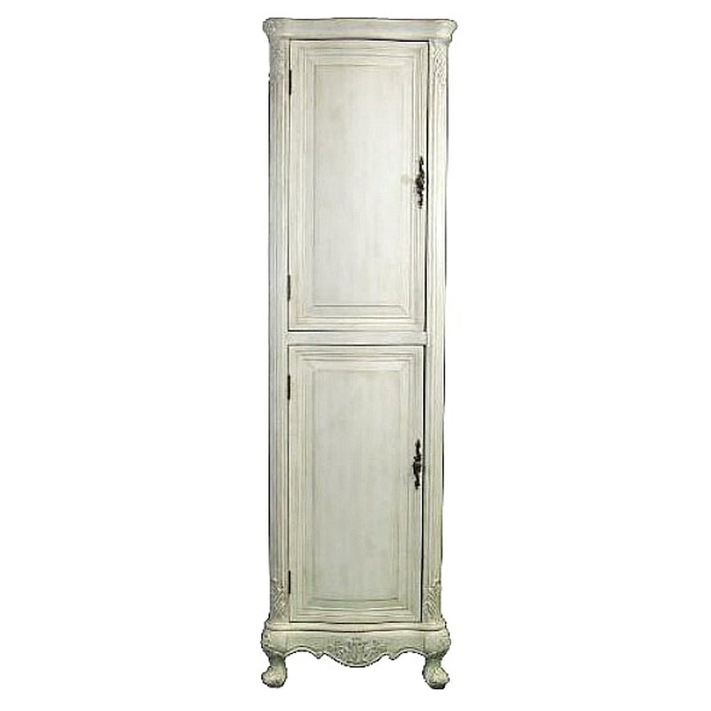 Antique White Linen Cabinet  21"x73"H