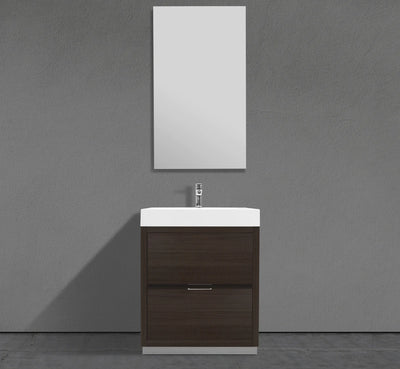 27" Linden Modern Freestanding Grey Oak Bathroom Vanity 