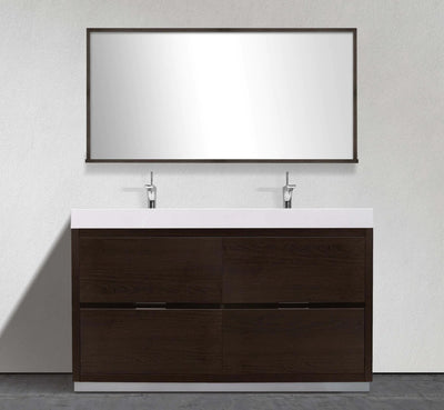 55" Linden Modern Freestanding Bathroom Vanity Espresso