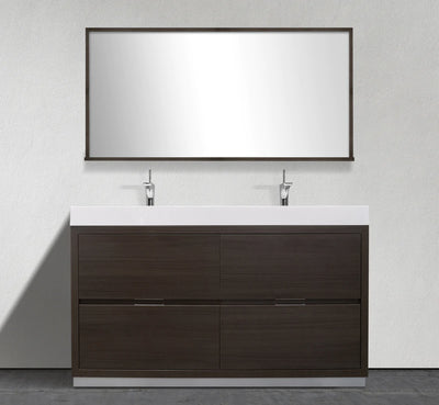 55" Linden Modern Freestanding Bathroom Vanity Grey Oak