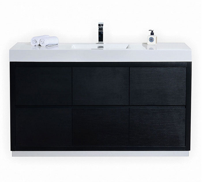 60" Demy Dark Espresso Single Sink Vanity