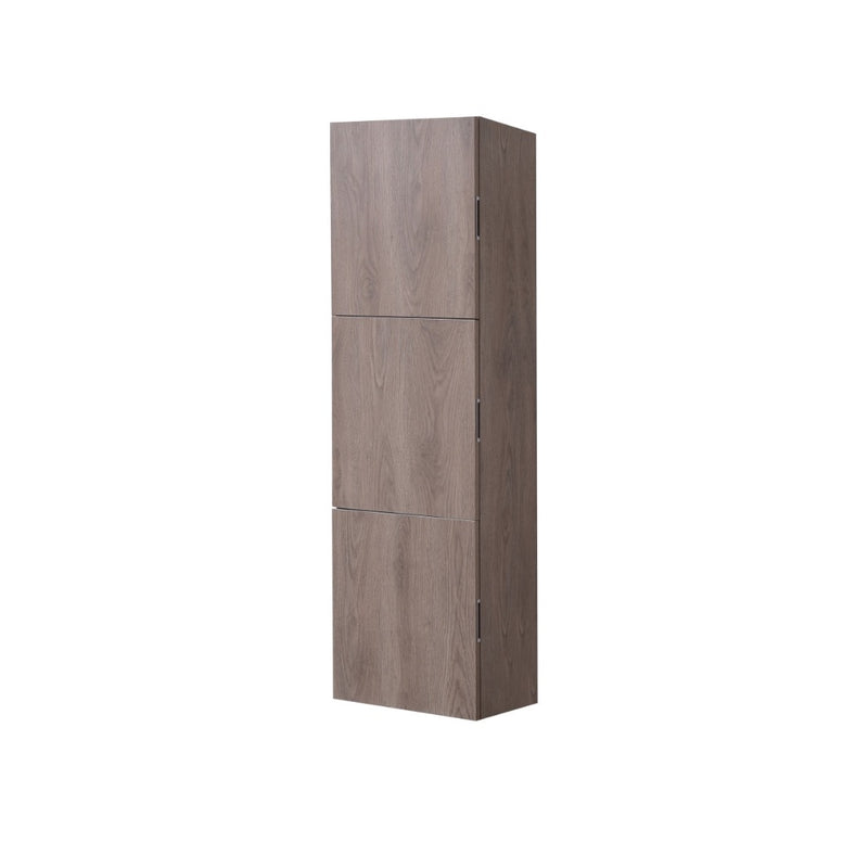 Alto bathroom Linen Side Cabinet in Light Walnut