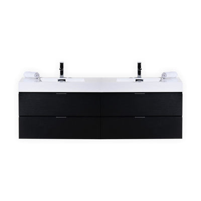 Drake 80", Double Sink Wall Mounted Bathroom Vanity - TGW7890D