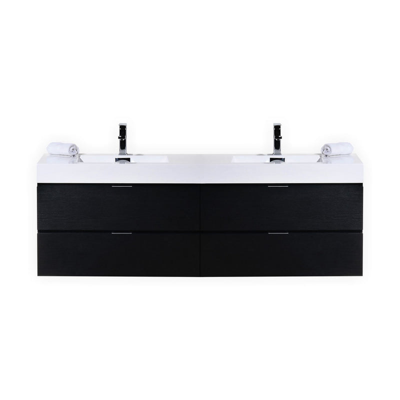 Drake 80", Double Sink Wall Mounted Bathroom Vanity - TGW7890D