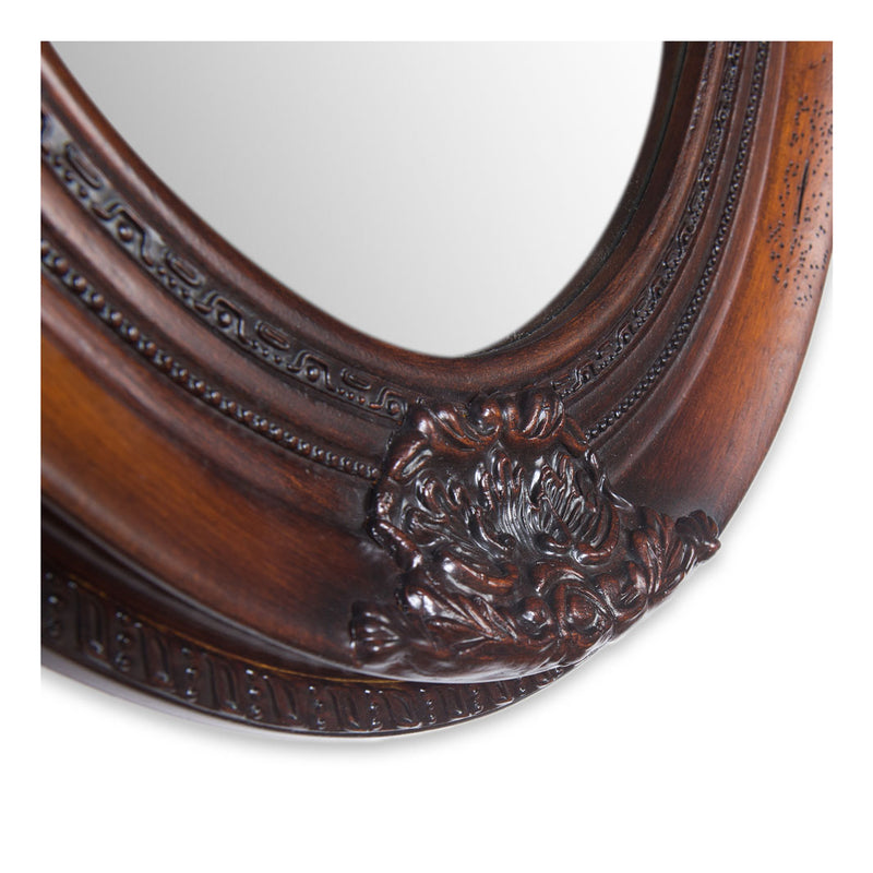 Cherry 24"x30", Antiqued Oval Mirror