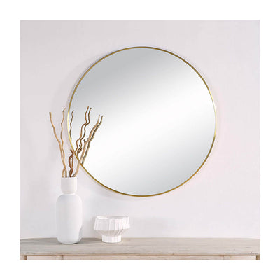 Gia 36", Round Gold Mirror - TM624529