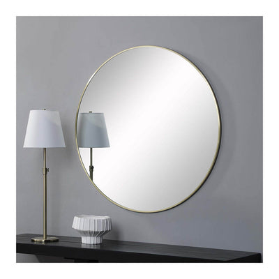 Glenda 40", Round Gold Mirror - TM624531