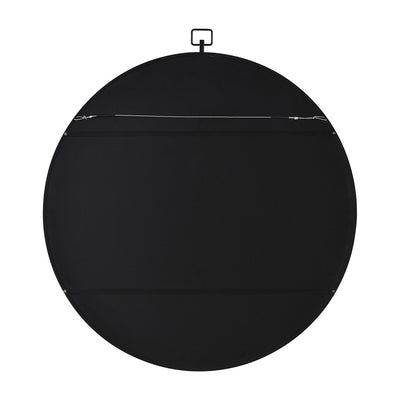 Raden 36", Round Metal Mirror Matte Black - TM725463