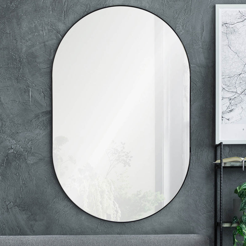 Ester 26"x40", Matte Black Mirror - TM825394