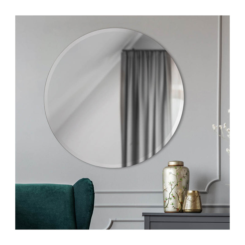 Nero 30"x30", Round Frameless Mirror - TM86140