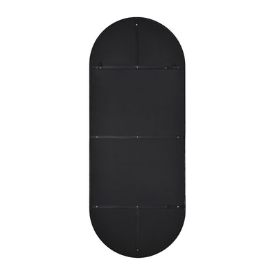 Oscar 24"x60"H, Full Length Matte Black Mirror - TM923510