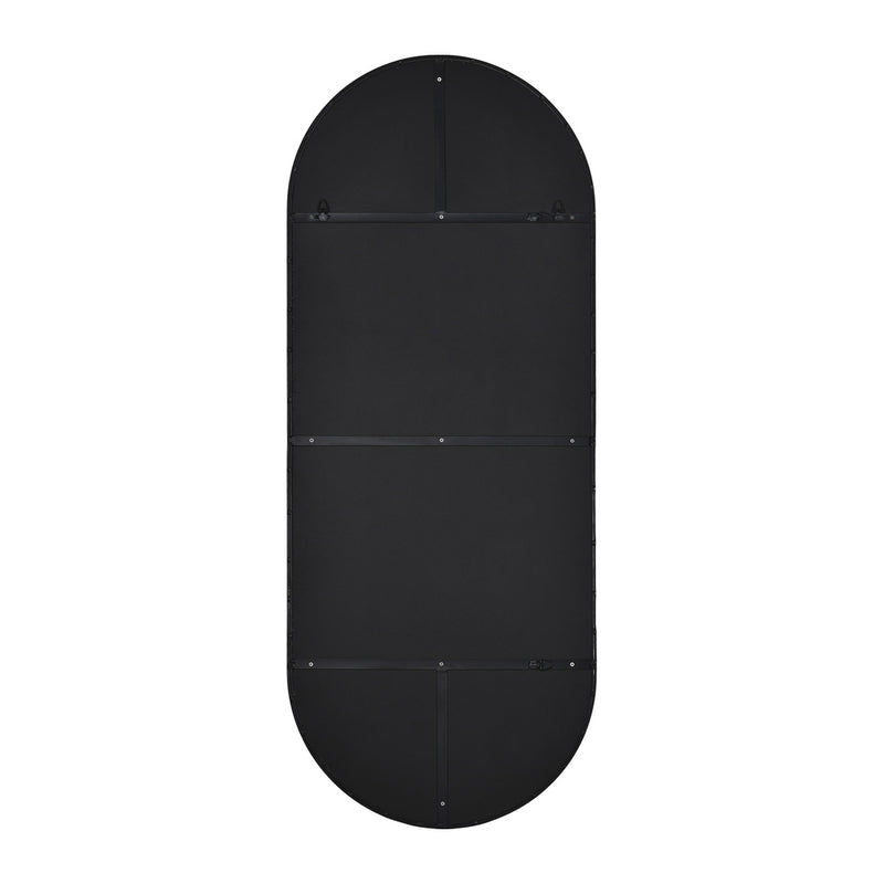 Oscar 24"x60"H, Full Length Matte Black Mirror - TM923510