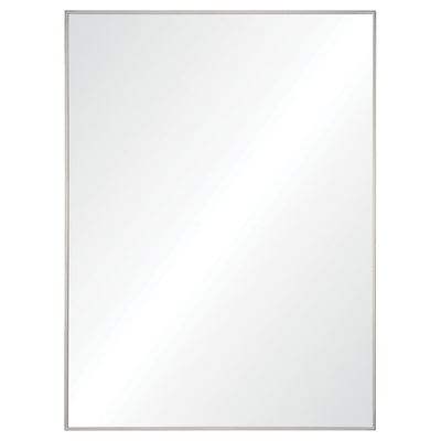 Mel 30"x40" Polished Chrome Metal Frame Mirror