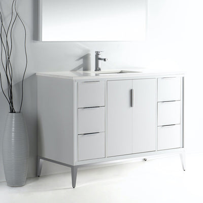 48" Ariana Bathroom Vanity, White