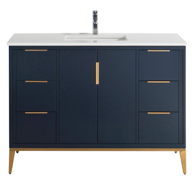 48" Ariana Midnight Blue Bathroom Vanity