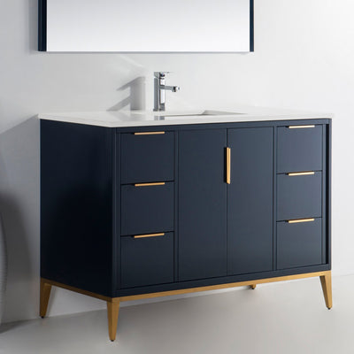 48" Ariana Midnight Blue Bathroom Vanity