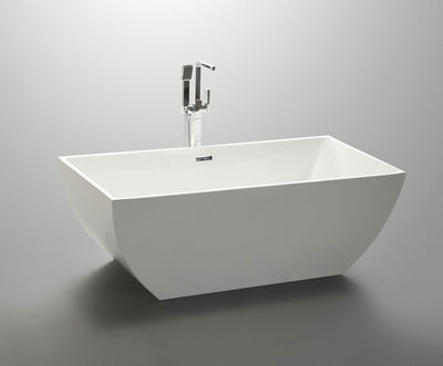 59" Chiara Free Standing Bathtub with Adjustable Leveling Feet