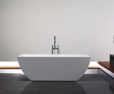 59" Chiara Free Standing Bathtub with Adjustable Leveling Feet