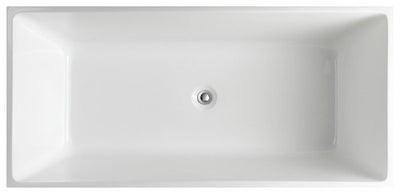 67" Aberdale Free Standing Bathtub with Adjustable Leveling Feet