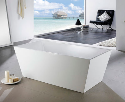 63" Aberdale Free Standing Bathtub with Adjustable Leveling Feet