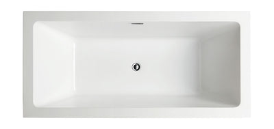 59" Aberdale Free Standing Bathtub with Adjustable Leveling Feet